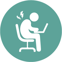 green office ergonomics icon